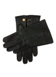 Dents Mens Sandhurst Three-Point Leather Unlined Officers Gloves in Black - 7.5 V563-5-1027-BLACK-7_5