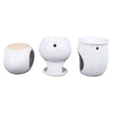 3Pcs Ceramic Tealight Candle Holder Oil Burner Wax Melt Oil Burner for Home Bedroom Decor Christmas V1294-YM0710-3115230111811