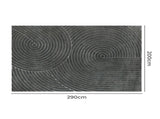 Marlow Floor Rug Soft Polyester Carpet Non Slip Plush Shaggy Rugs Geometric FR2042-200X290