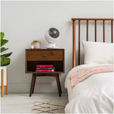 White Globe Fan Circulator in Charcoal Grey with 32.8m Coverage V178-68968