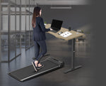 Lifespan Fitness Walkingpad M2 Treadmill with Dual Motor Automatic Standing Desk 180cm in Oak/Black V420-LFTM-WPADM2-D