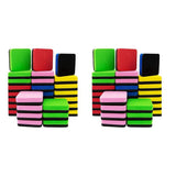 60 Pack Whiteboard Eraser Washable and Reusable Magnetic Whiteboard Eraser for Cleaning Dry Erase V1192-AZ-W-28799