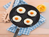Black Nonstick Pan with Handle for Easy Kitchen Cooking and Breakfast Preparation V1370-AZ4-20887