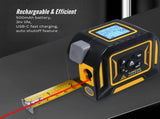 Tooleroo 60m Digital Laser Tape Measure 5m Steel Tape 3-in-1 Cross Marking V238-SUPDZ-41191861452880