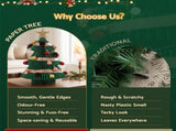 Jingle Jollys Paper Christmas Tree 47CM w/ Star Topper Xmas Decor Tabletop Green DIY Ornament Set PAPER-TABLE-TR-38-GN