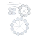 Cupcake Stand for 24 Cupcakes 3 Tier Pastry Serving Display Stand Iron Dessert Carrier Display V1294-YM3118220247811-0421