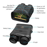 Black Digital Night Vision Binoculars - 3.0'' IPS Screen, 10X Optical Zoom, 2.5K Video Recording, V888-ELOSUNG11666