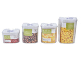 4Pcs/Set Kitchen Storage Box Transparent Multifunctional Sealed Jar for Home Kitchen V1294-YM0714-3118210204511
