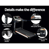 Everfit Treadmill Electric Auto Level Incline Home Gym Fitness Exercise 450mm TMILL-TITAN45-AUTO