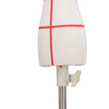 Doll Dress Form 12.2 Inch Canvas Clothes Sewing Mannequin Table Top Display Clothing Stand with V1294-YM0901-3117240185712