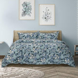 Ardor Eadie Teal Floral Printed Quilt Cover Set King V442-INT-QUILTCS-EADIE-TEAL-KI