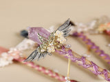 Handmade Crystal Wand, Raw Gemstone Scepter, Natural Magic Wand amethyst V1178-0450-MFBZS