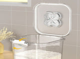 Rice Container Airtight Grain Food Storage Box Transparent with Cover for Home Kitchen Transparent V1294-YM0703-3118230110211