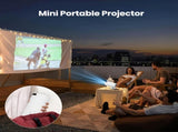 HY300 Pro mini portable projector, native 1280 * 720P support 4K / 350ANSI smart projector, with V1106-HRTY-001