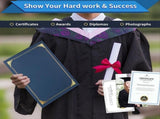 Certificate Holders, 25 Packs Diploma Covers with Gold Foil Border for Letter Size 8.5x11 Inch V1192-AZ-W-28691