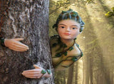 Forest Elves Tree Peeker Yard Decorations Adorable Tree Sculpture Cute Tree Hugger for Outdoor V1294-YM0901-3111240161611