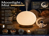 Moonlight Dreams Moon Lamp Humidifier Night Light USB Aroma Diffuser with Astronaut Figurine 7-Color V888-ELOSUNG54565