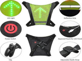 Reflective Bike Gear, Cycling Vest with Backpack Clip, USB Rechargeable Reflective Accessories V1263-JX-3849