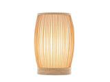 Natural Woven Bamboo Cylinder Table Lamp Light Shade Boho Tropical Coastal V563-75187