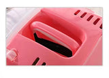 YES4PETS Small Portable Travel Dog Cat Crate Pet Carrier Cage Comfort With Mat-Pink V278-BP238-CARRIER-S-PINK