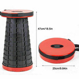 Camping Fishing Hunting Outdoor Chair Portable Folding Stool - Red V1308-DSZKI-712-3
