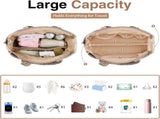 Diaper Bag Tote, Baby Diaper Tote Bags Crossbody Hospital Bag Travel Large Mommy Bag, with Silicone V1258-DP02-C-437