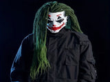 Cyberpunk Joker PVC Mask with Green Dreadlocks Anime Cosplay Prop for Halloween & Christmas V1232-ZBMJ-WSJ-001