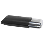 Cigar Case Holder Portable Leather 2 Holder Cigar Case with Stainless Steel Tube for Outdoor Travel V1294-YM0703-3117230048512