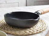 Cast Iron Pot Even Heating Multifunctional Non Stick Pot for Stir Frying Kitchen Supplies 18 X 5cm / V1294-YM0901-3118240122213