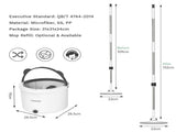 Premium Microfiber Round Mop Bucket Set w/ Clean & Dirty Water Separation 360 Degree - White V563-75256