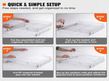 Pull Out Cabinet Under Sink Organizer 20 x 21 Inch Wire Drawer Basket V952-HG120W21D315HV5E0V0
