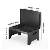 Portable Folding Table, Multifunctional Computer Desk, Easy Setup & Storage, Ideal for Bed Dorm V1192-AZ-W-24630