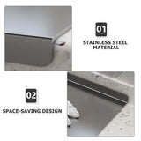 Plated Stainless Steel Kitchen Chopping Board with Space-Saving Design and Multi-Functional Use V1366-AZ2-W-20505
