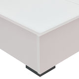 Queen 4 Pcs Bedroom Suite with Tallboy Fabric Upholstery MDF Combination of Champagne and Black V43-BDS-MAXL-4PC-TBY
