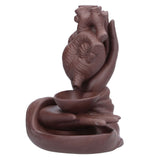 Ceramic Incense Burner Waterfall Backflow Incense Holder Ornament for Home Bedroom Office Sauna SPA V1294-YM0523-3115210230911