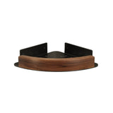 Solid Walnut Corner Shelf for Bathroom No Drilling - Triangular Shower Shelf Wall Mounted with V1366-AZ2-W-12922