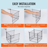 VEVOR 4 Pack Plant Protector from Animals, 13.4'' x 13.4'' Chicken Wire Plant Protector, Plant Cages V952-QBWZCL12YCHSE5ZGTV0
