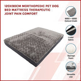 120x90cm Orthopedic Pet Dog Bed Mattress Therapeutic Joint Pain Comfort V63-842031