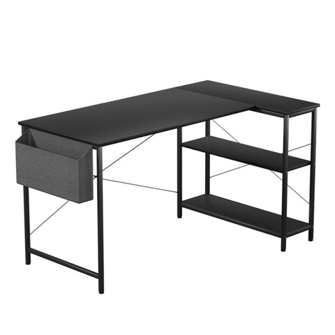 Levede L Shaped Computer Desk Home Desk Black DH1052-120-BK