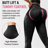 3D Anti Cellulite Leggings for Women - High Waist Compression, Seamless 4-Way Stretch for Yoga, Gym V1366-AZ2-W-11662