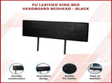 PU Leather King Bed Headboard Bedhead - Black V63-768155