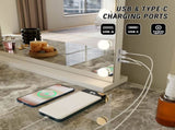 LED Beauty Mirror with 15 Bulbs, Colour Settings, USB A and USB C, White, 58 48cm V196-BM580