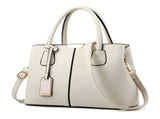 Women Leather Handbag Crossbody Shoulder Bag Tote Satchel Messenger Purse Beige V1369-AZ3-W-10880