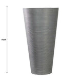 Decorative Large Modern Grey Round Planter 71cm V637-DP9910039