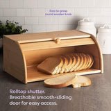 Bamboo Bread Box Kitchen Storage V63-921031