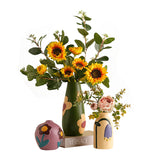 Morandi Painted Ceramic Vase Set Modern Home Decor for Flowers Other Luxury Styles V1107-CS-MLDHPSJT