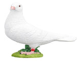 Artificial White Doves Ornament High Simulation Resin White Feather Birds Ornaments for Garden Home V1294-YM0717-3111220242611