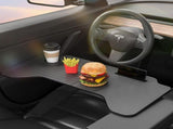 Carbon Fiber Textured Car Desk, Multipurpose Portable Food Tray Dining Table for Dining and Working V1366-AZ2-W-05640