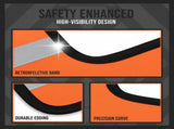 2PCS Winch Damper, Heavy Duty Safety Recovery Buffer Pad, Winch Rope Dampener Blanket with V1192-AZ-W-18538