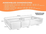 Rooster Farms 2.96m x 1.48m PVC Dog Whelping Box Playpen Kit - Anti-Crush Rail V238-SUPDZ-41965153124432